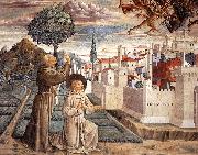 GOZZOLI, Benozzo Scenes from the Life of St Francis (Scene 6, north wall) g oil painting reproduction